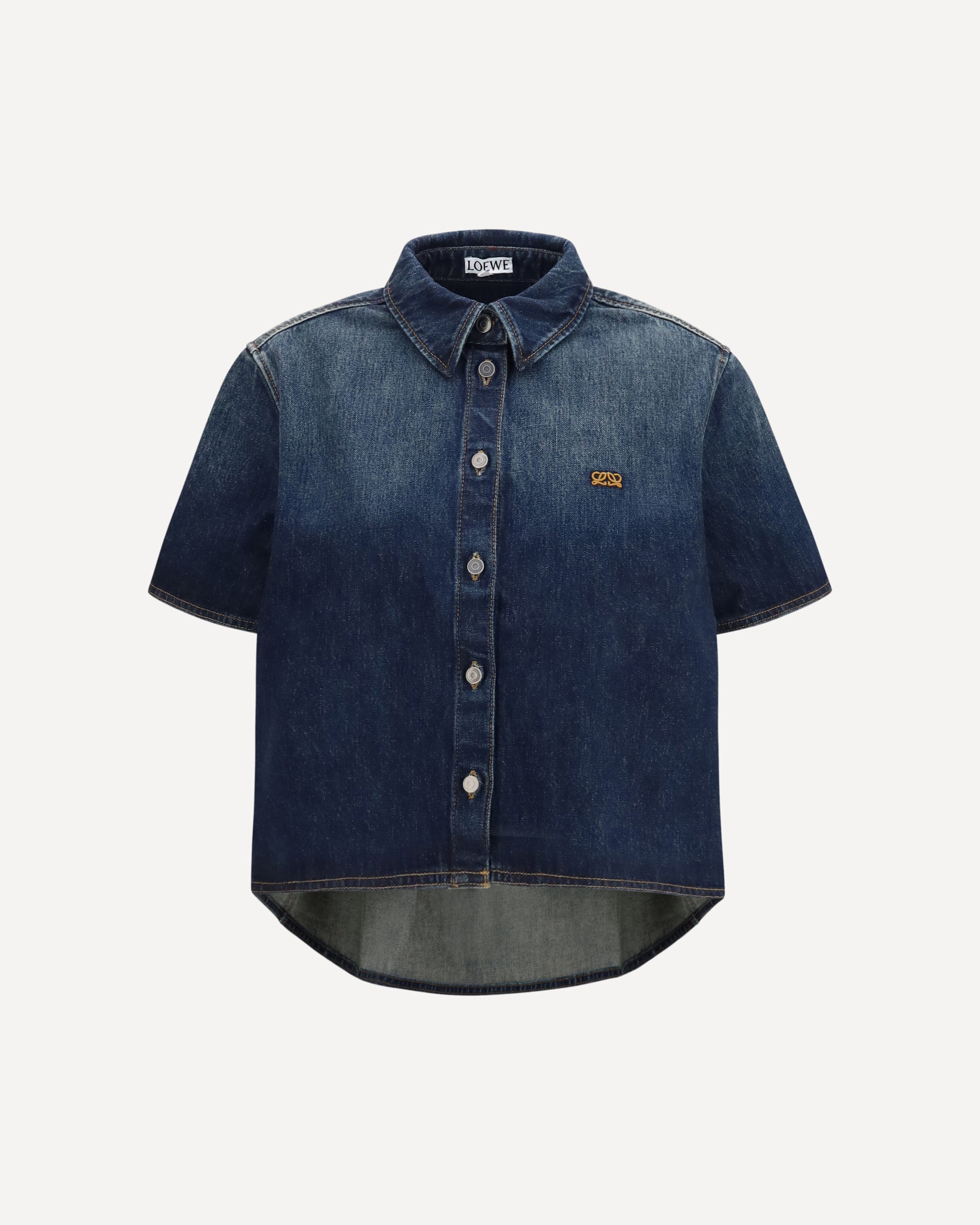 Loewe Short sleeve denim Trapeze Shirt