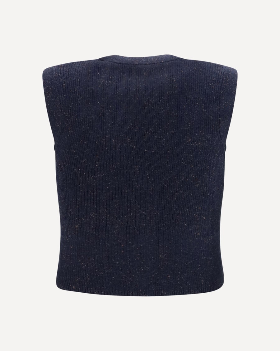 Brunello Cucinelli Sleeveless Cardigan, view 4