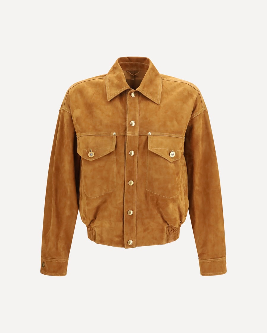 Versace Leather button Jacket