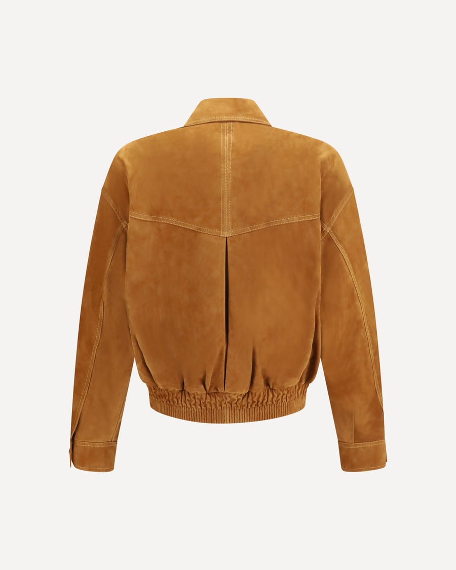 Versace Leather button Jacket, view 4