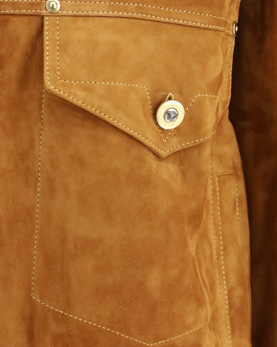 Versace Leather button Jacket, view 5