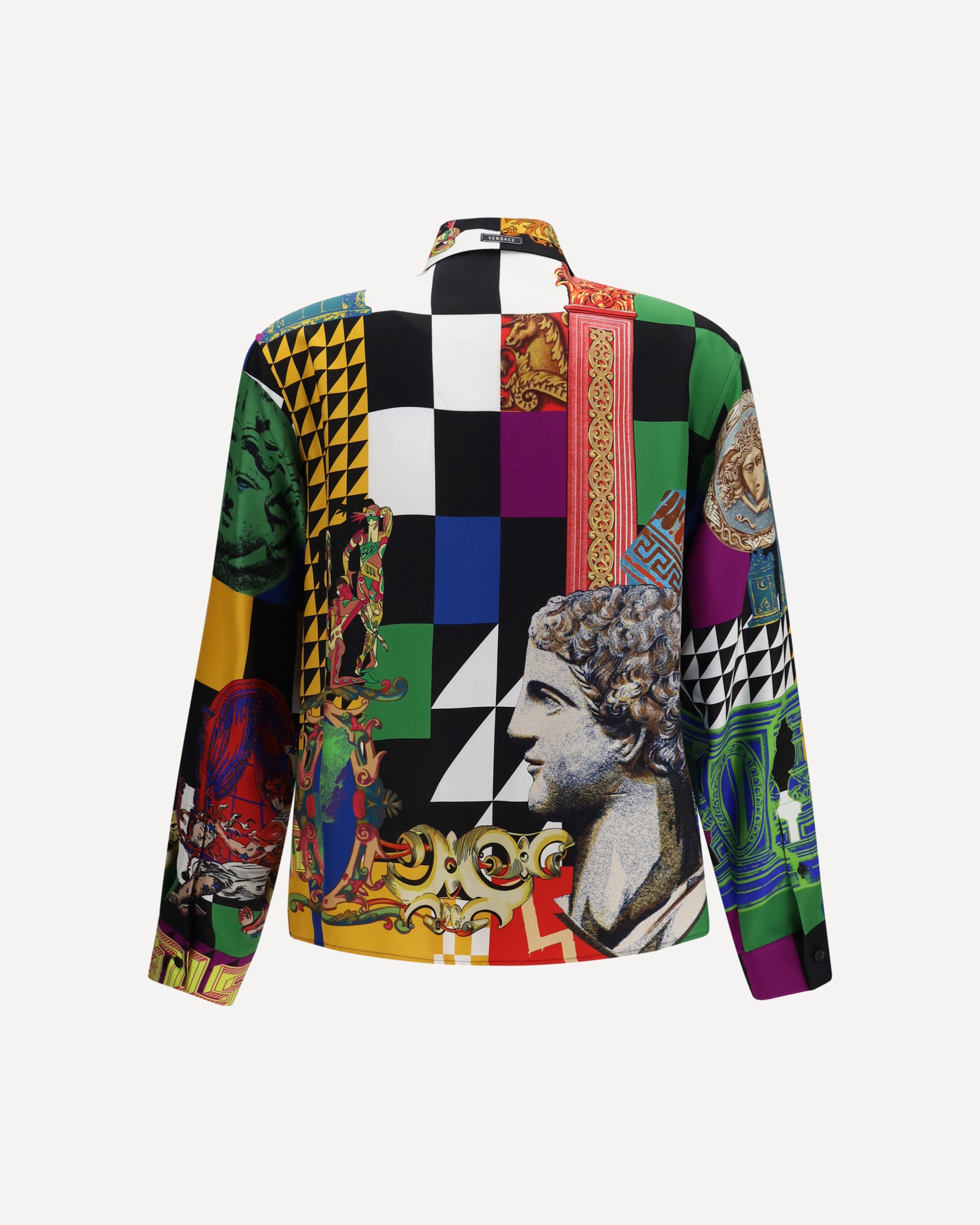 Versace Medusa print silk twill Shirt, view 2
