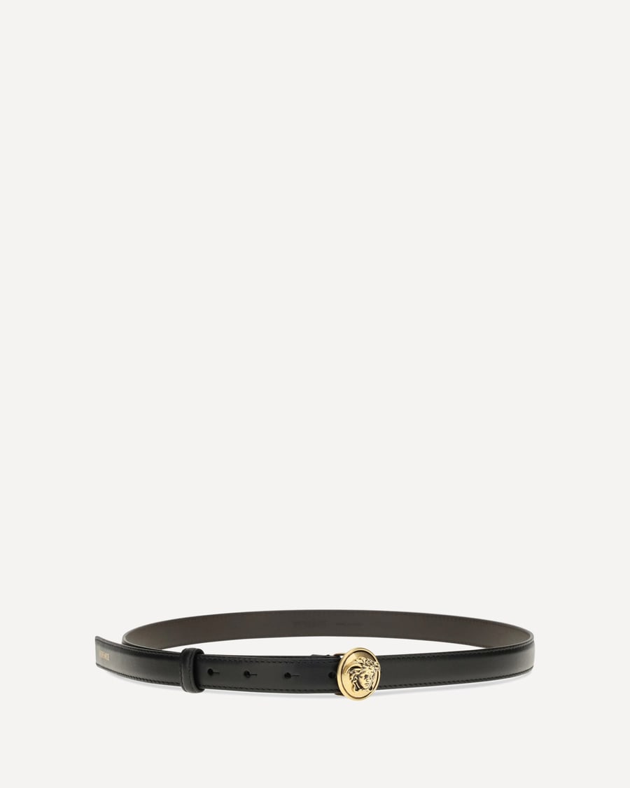 Versace Logo leather Belt, view 2