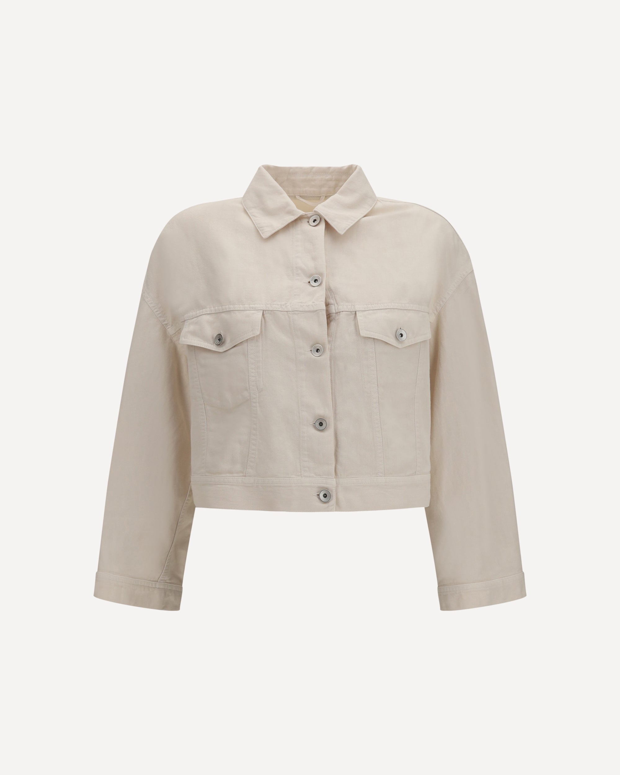 Brunello Cucinelli Cotton and linen Jacket with monili