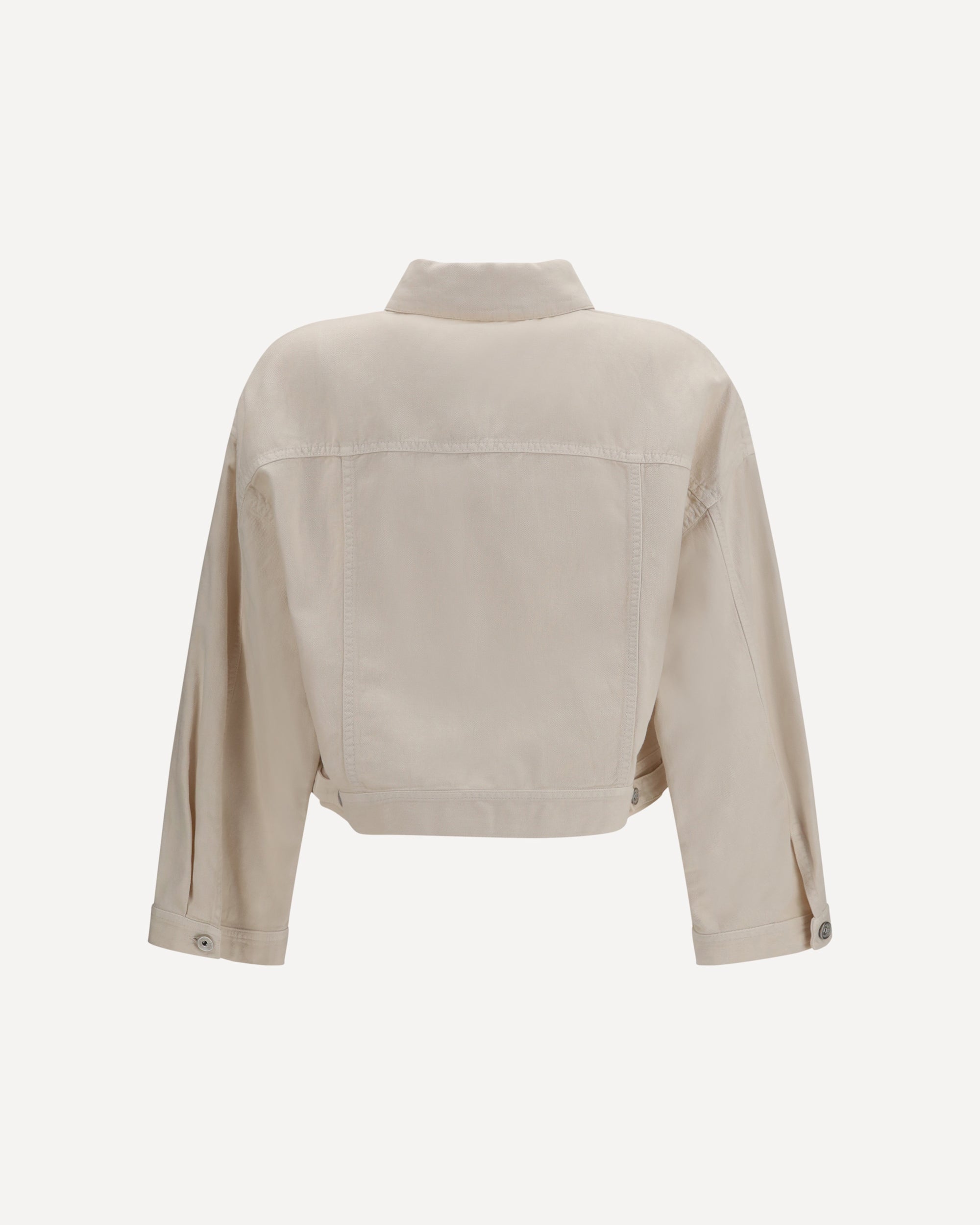 Brunello Cucinelli Cotton and linen Jacket with monili, view 2