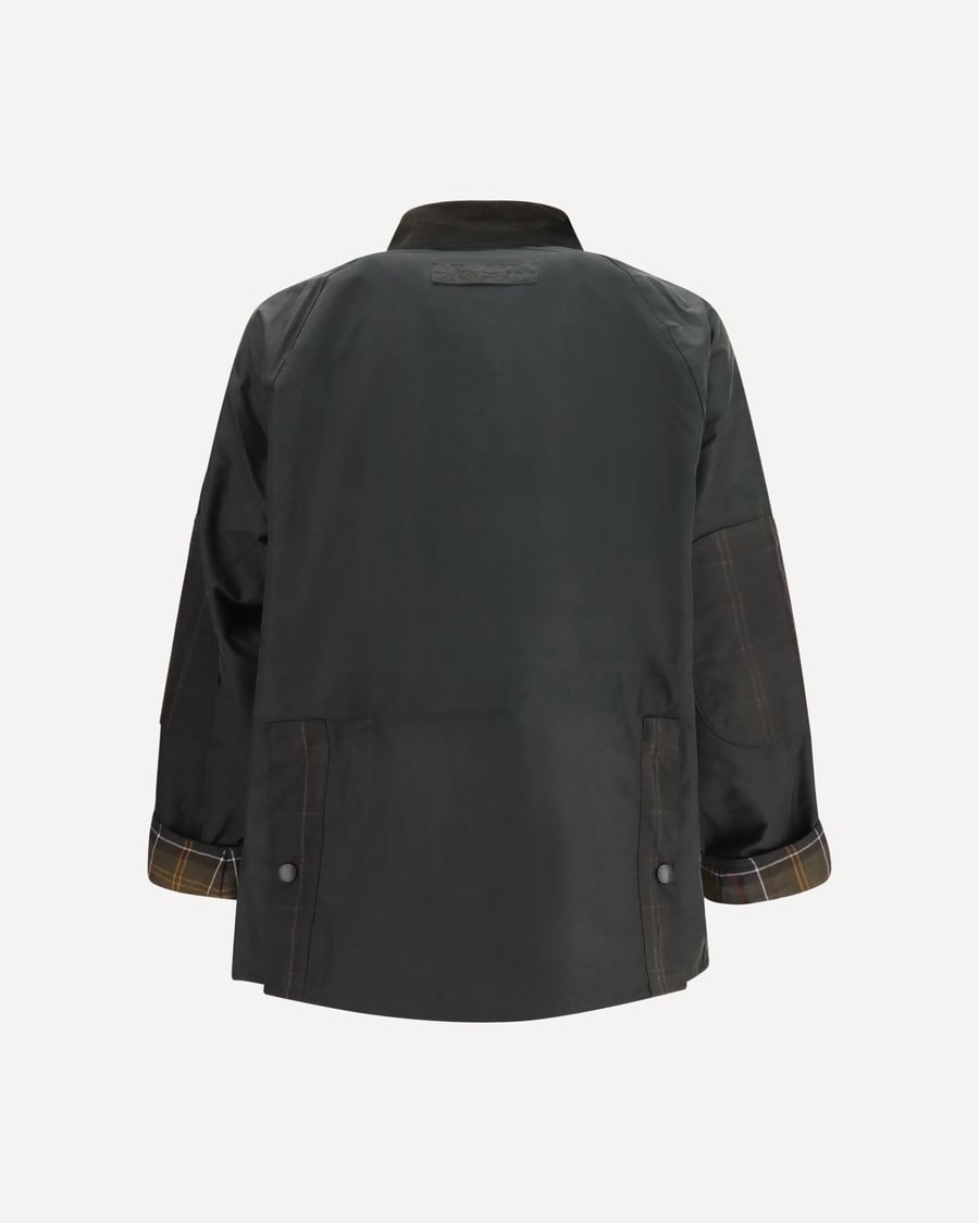 BARBOUR Icons Patch Bedale waxed Jacket, view 2