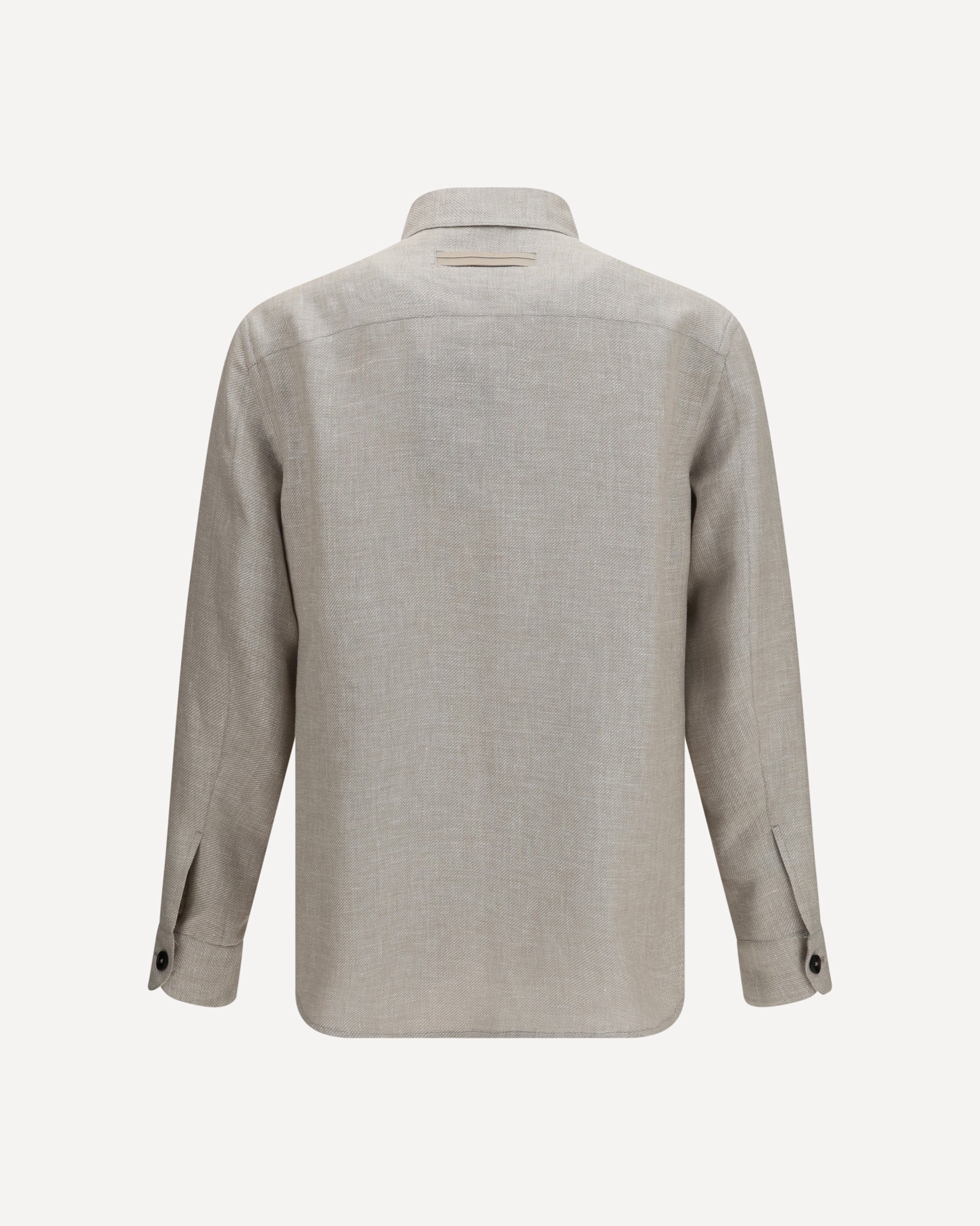 ZEGNA Cashmere, linen, and silk Overshirt, view 2
