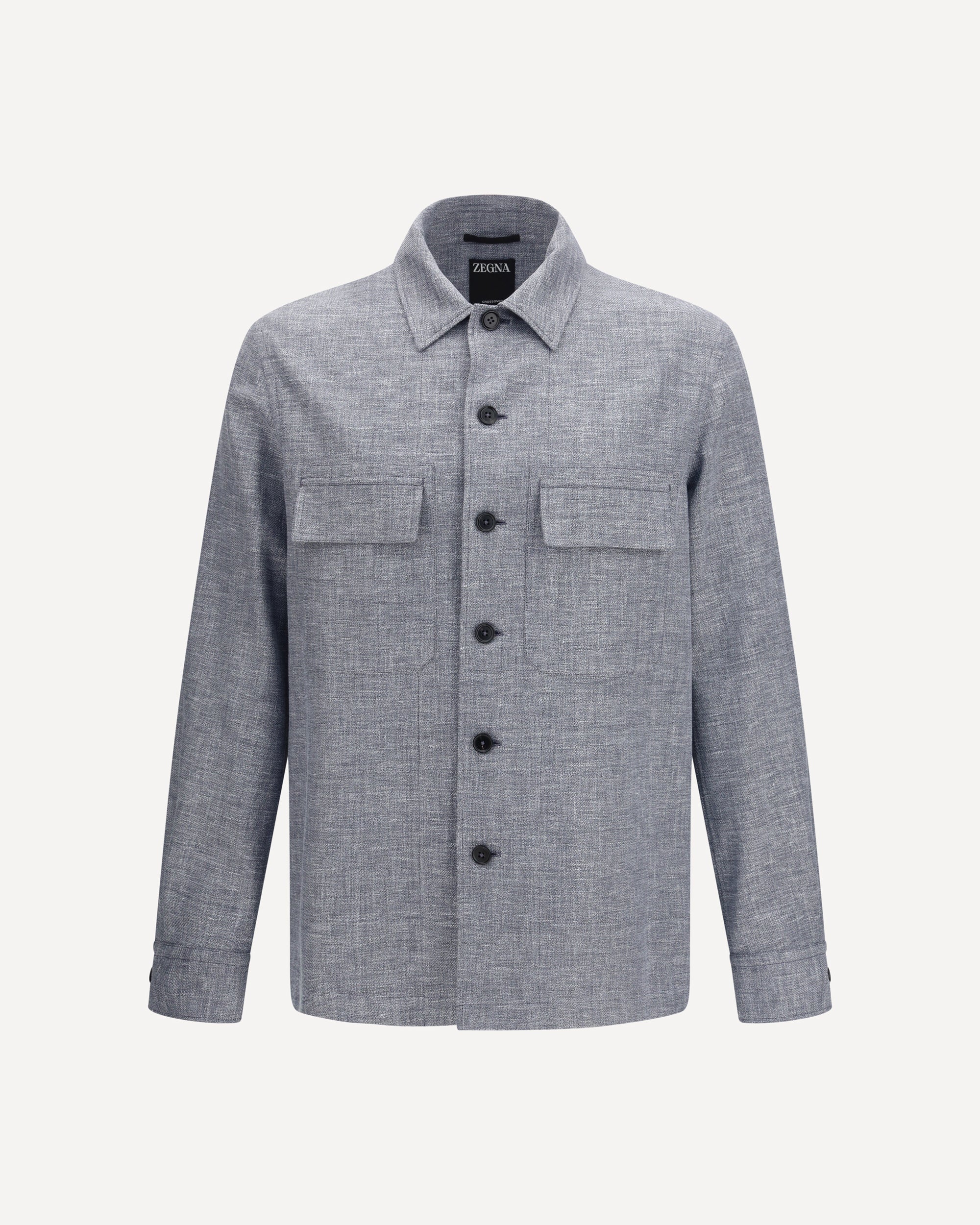 ZEGNA Crossover Shirt Jacket in linen wool and silk