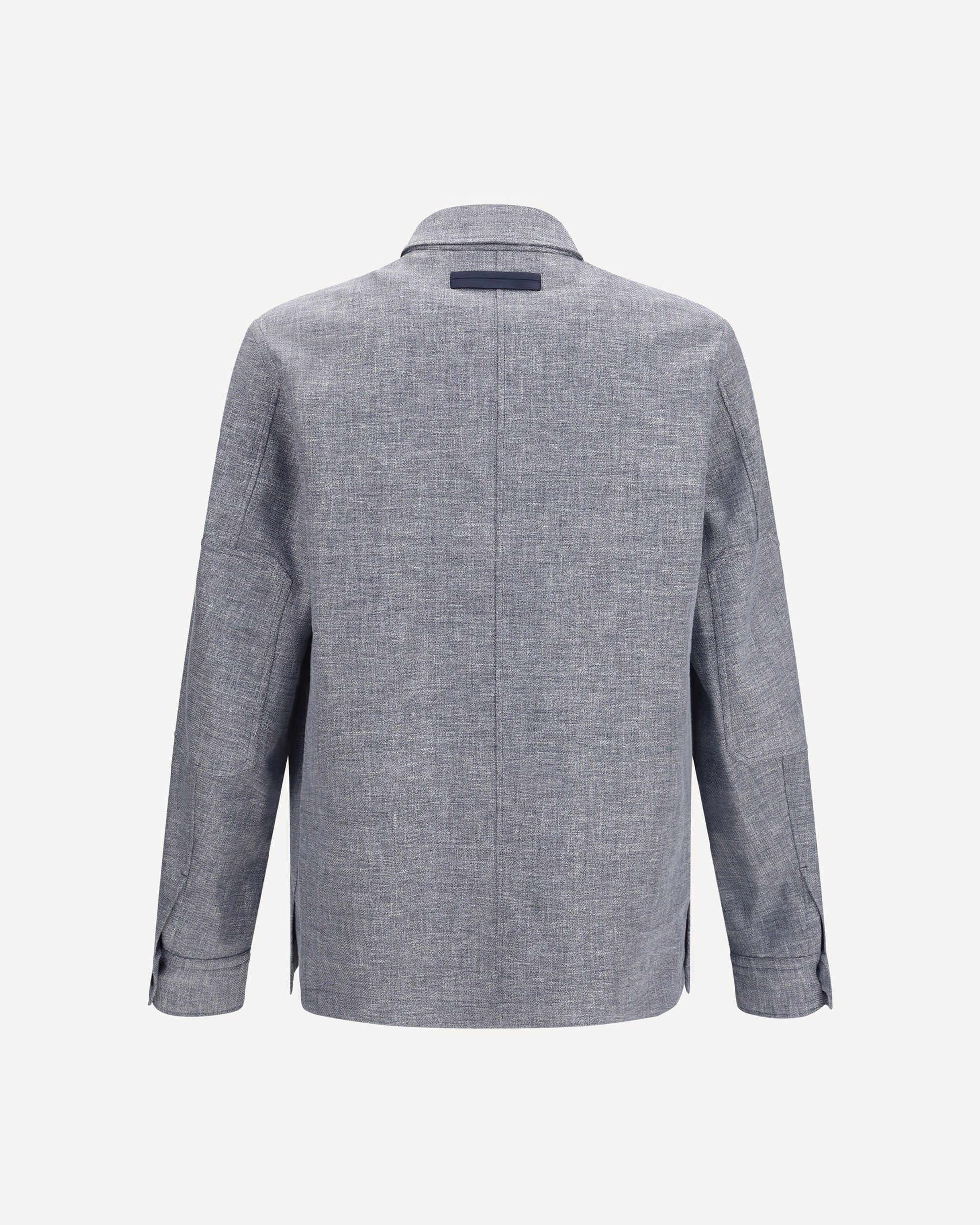 ZEGNA Crossover Shirt Jacket in linen wool and silk, view 2