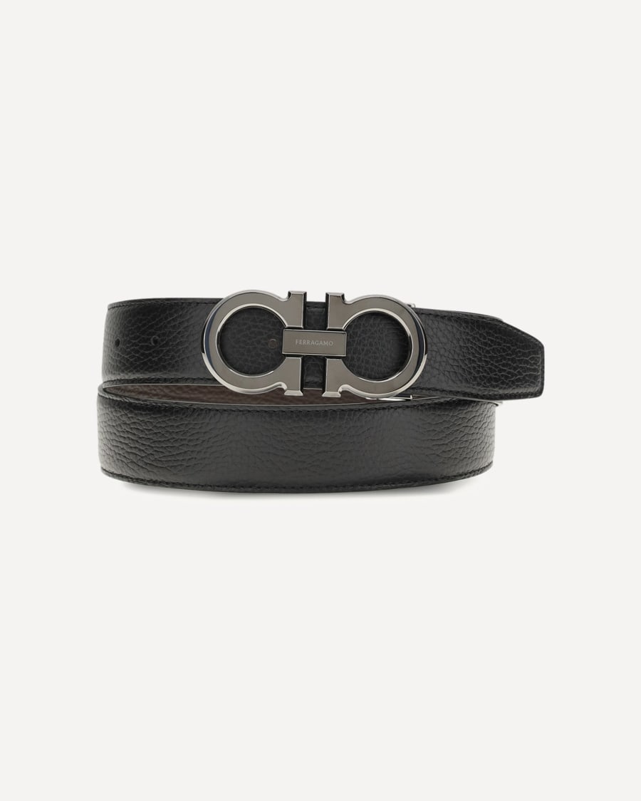 Ferragamo Leather Belt, view 3