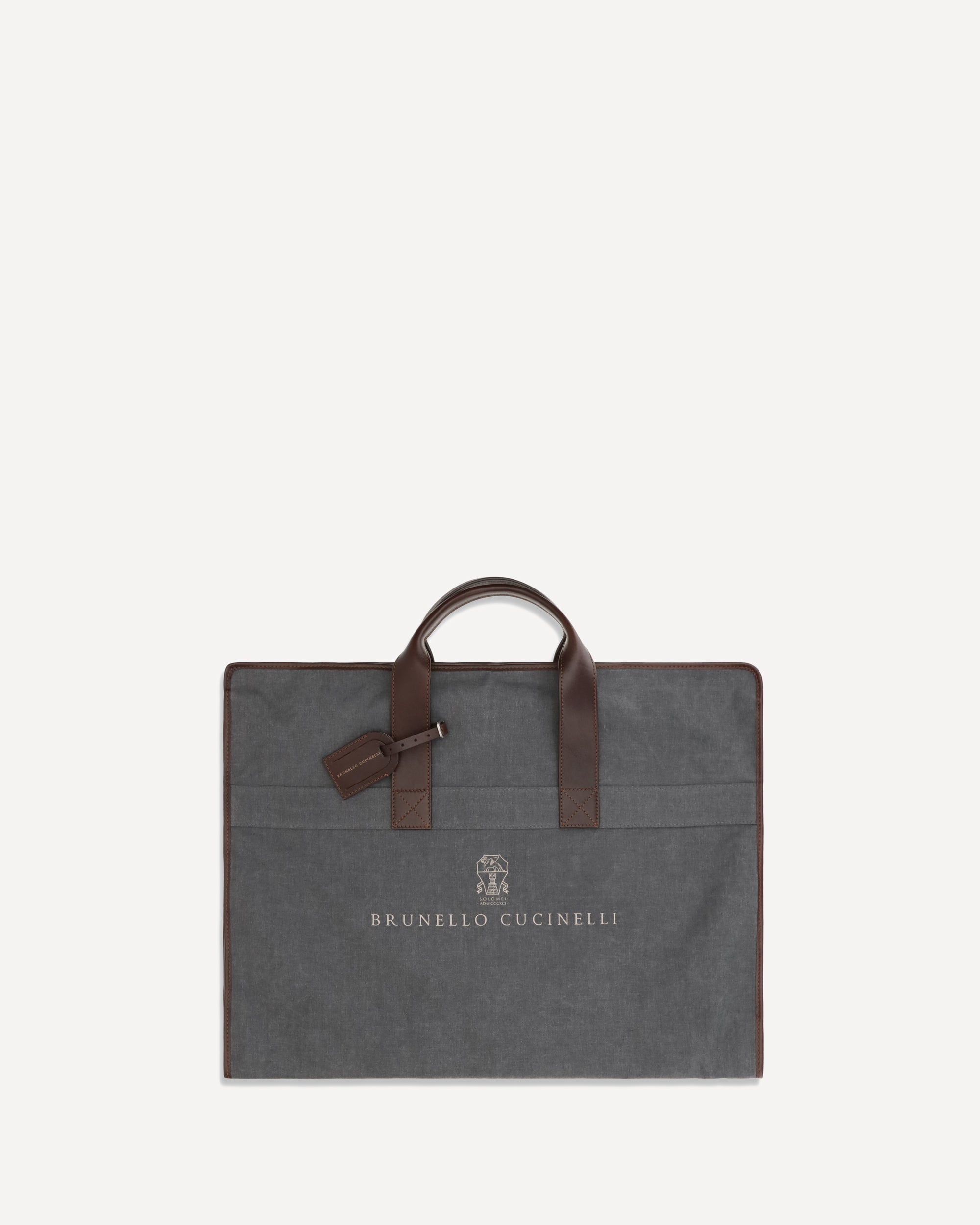 Brunello Cucinelli Garment Bag in techno fabric and leather