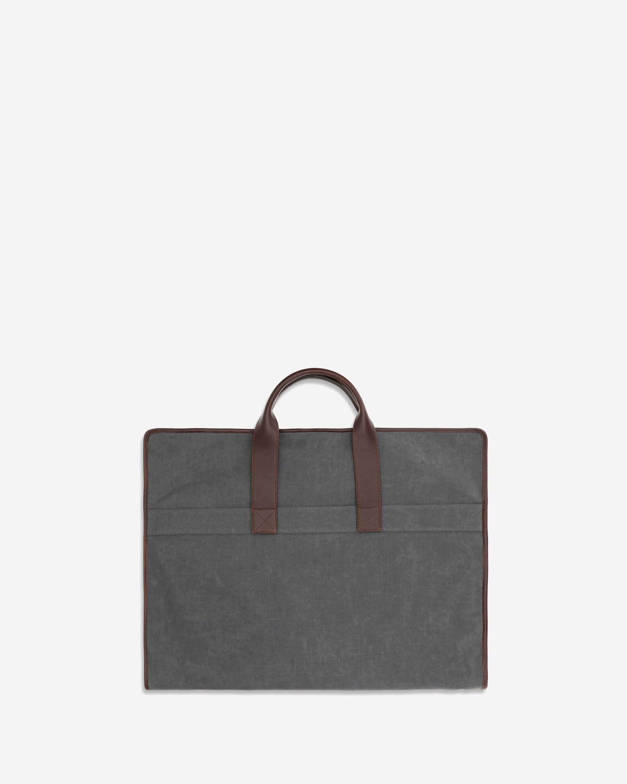 Brunello Cucinelli Garment Bag in techno fabric and leather, view 2