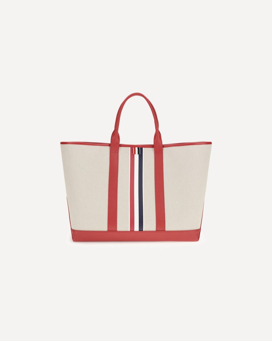 Thom Browne Canvas Tote Bag, view 3