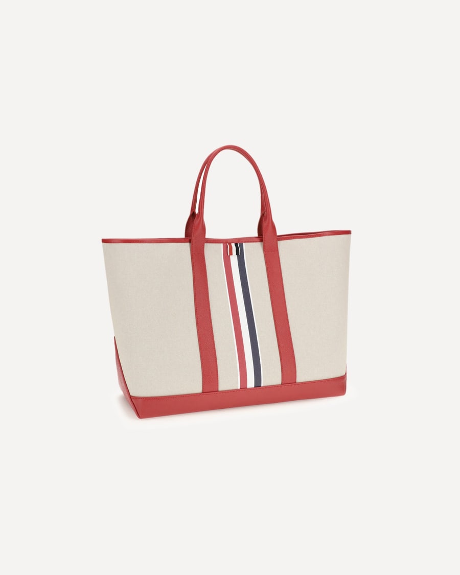 Thom Browne Canvas Tote Bag, view 4