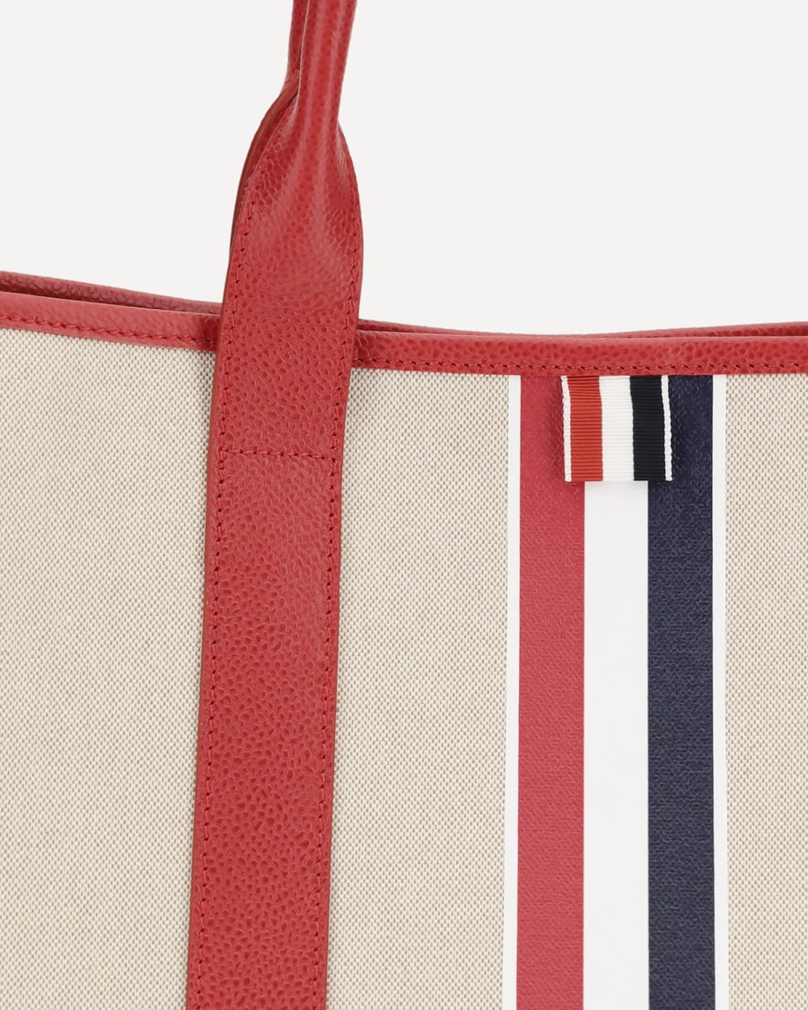 Thom Browne Canvas Tote Bag, view 6