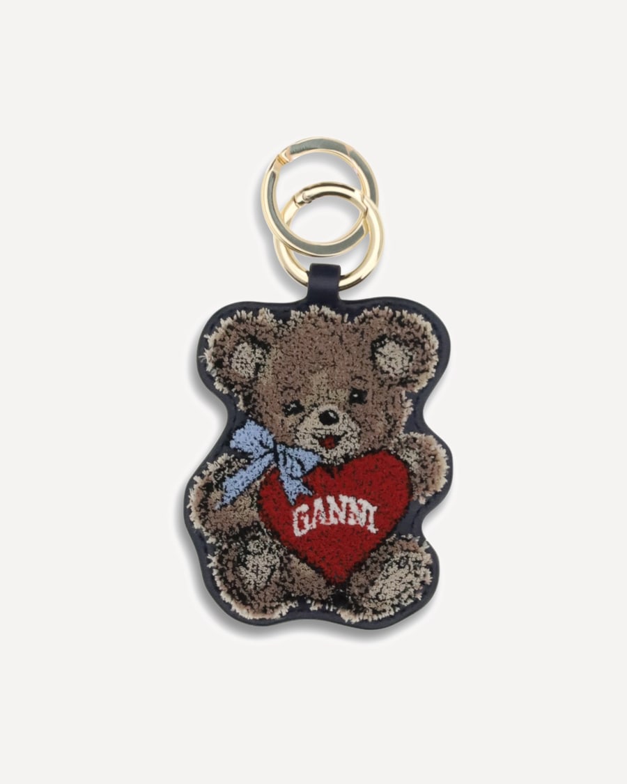 Ganni Teddy bear Keyring, view 3