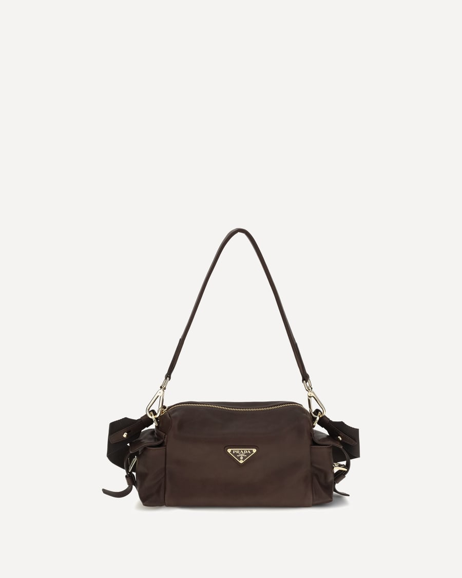 Prada Small Explore Shoulder Bag in nappa leather