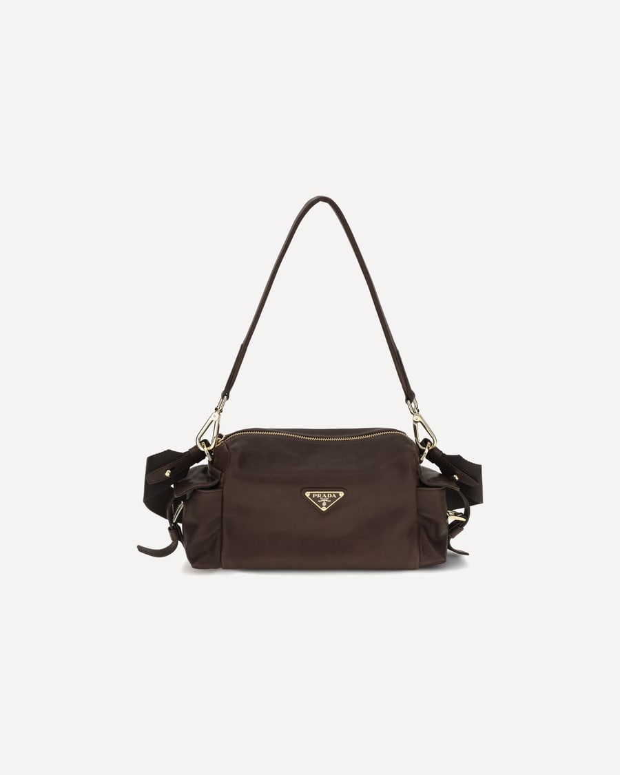 Prada Small Explore Shoulder Bag in nappa leather, view 3