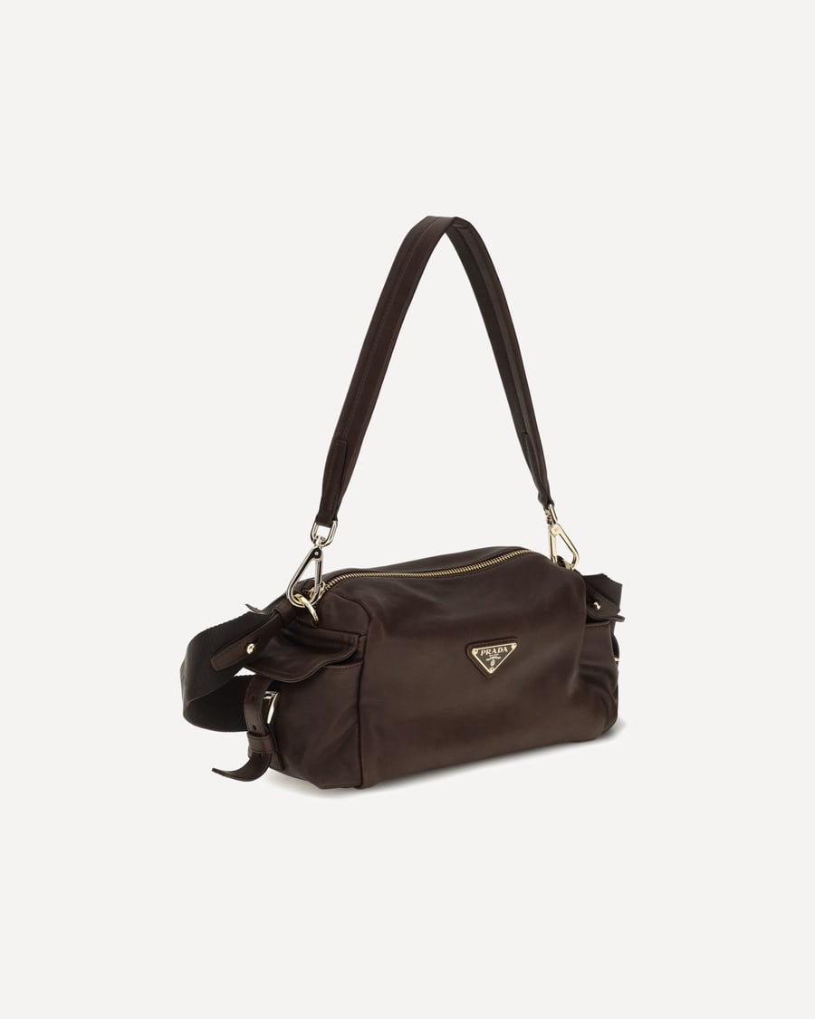 Prada Small Explore Shoulder Bag in nappa leather, view 4