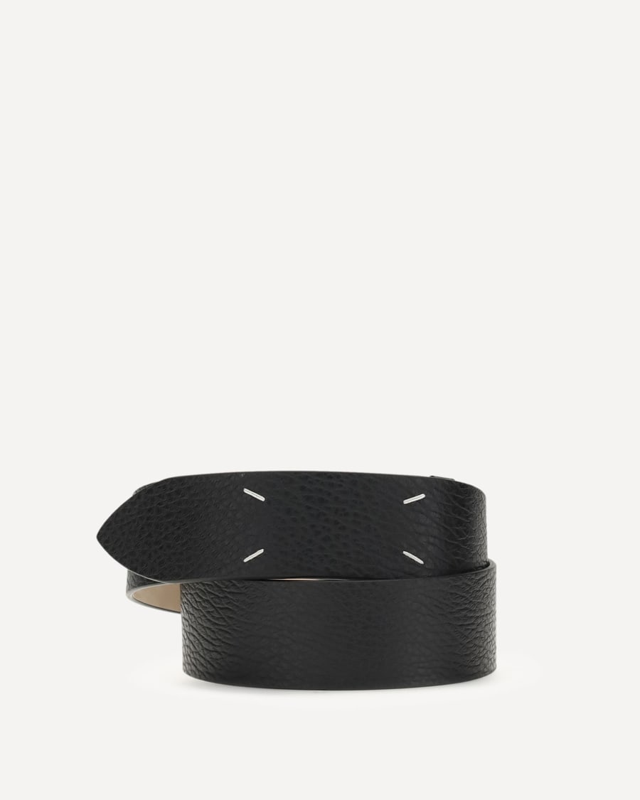 MARGIELA Grained Four-Stitch Belt