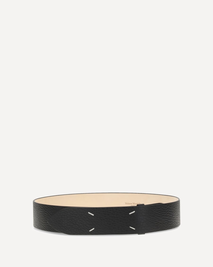 MARGIELA Grained Four-Stitch Belt, view 2