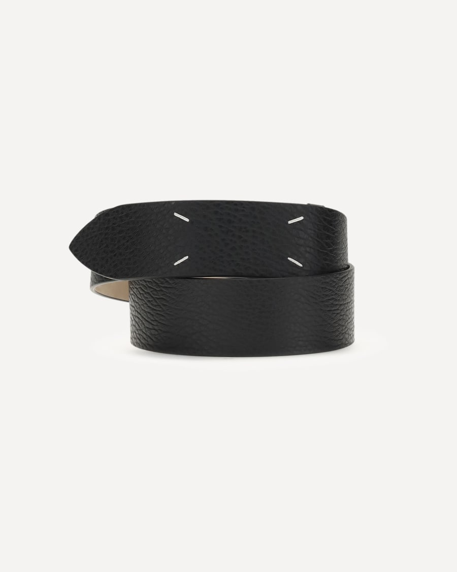 MARGIELA Grained Four-Stitch Belt, view 3