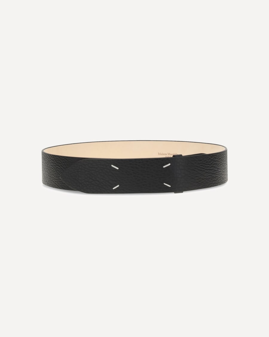 MARGIELA Grained Four-Stitch Belt, view 4