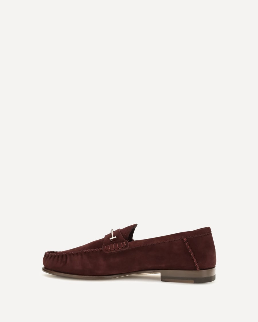 Tom Ford Suede leather T-strap Loafers, view 2
