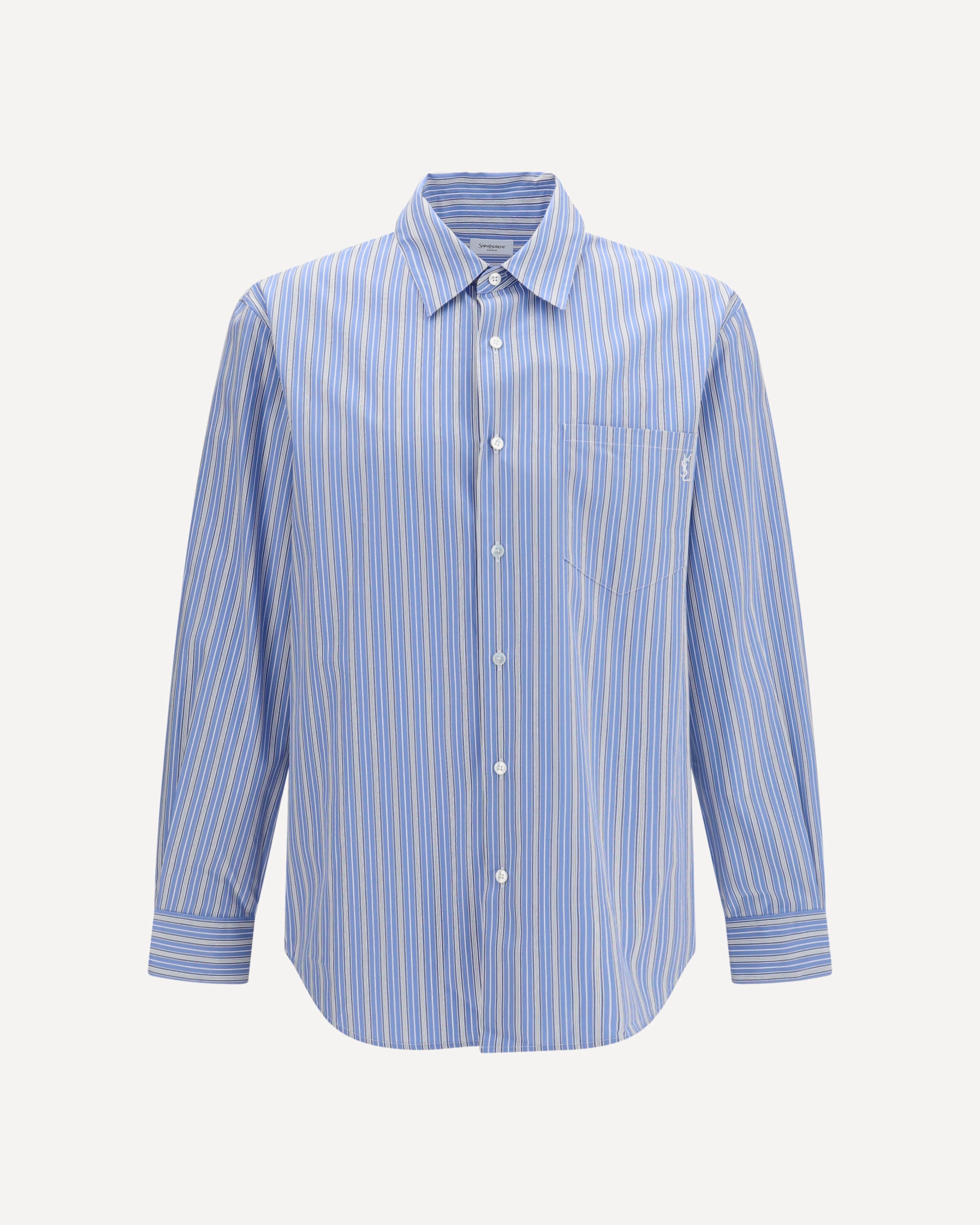 Saint Laurent Cassandre striped cotton Shirt