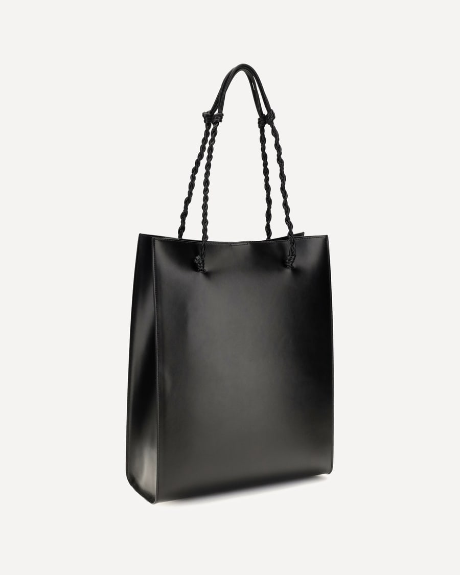 Jil Sander Tangle leather Tote Bag, view 5