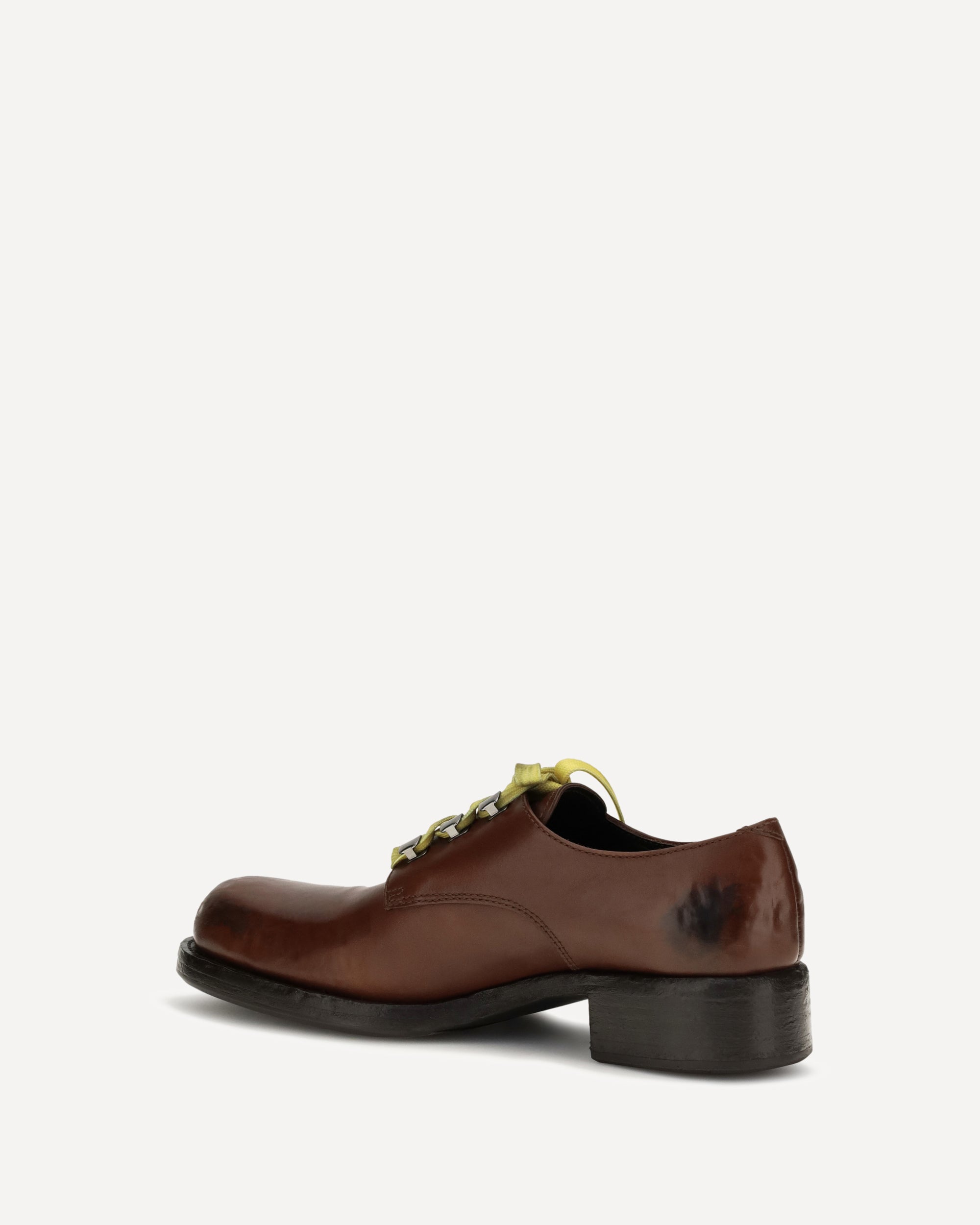 Prada Antique leather lace-up Loafers, view 2
