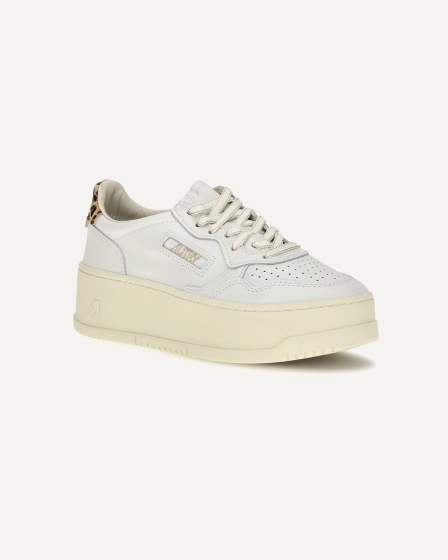 Autry Medalist Platform leather Sneakers, view 4