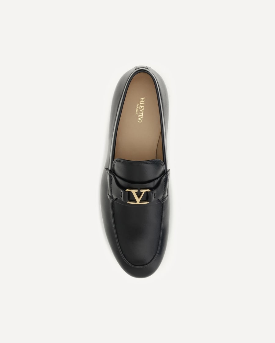 Valentino Garavani VLogo Signature nappa Loafers, view 6