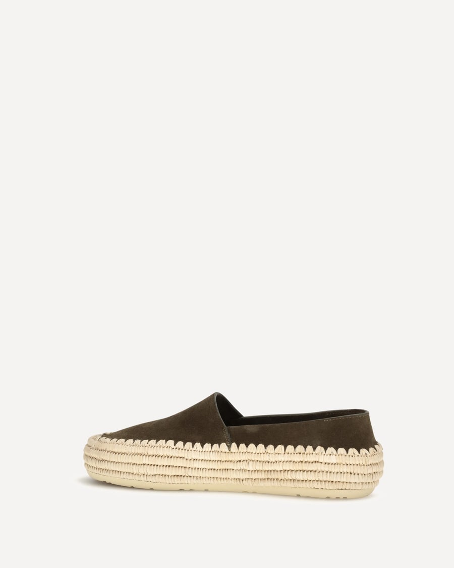 Loewe Rio suede and raffia Espadrillas, view 2
