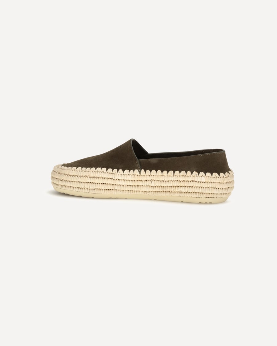 Loewe Rio suede and raffia Espadrillas, view 5
