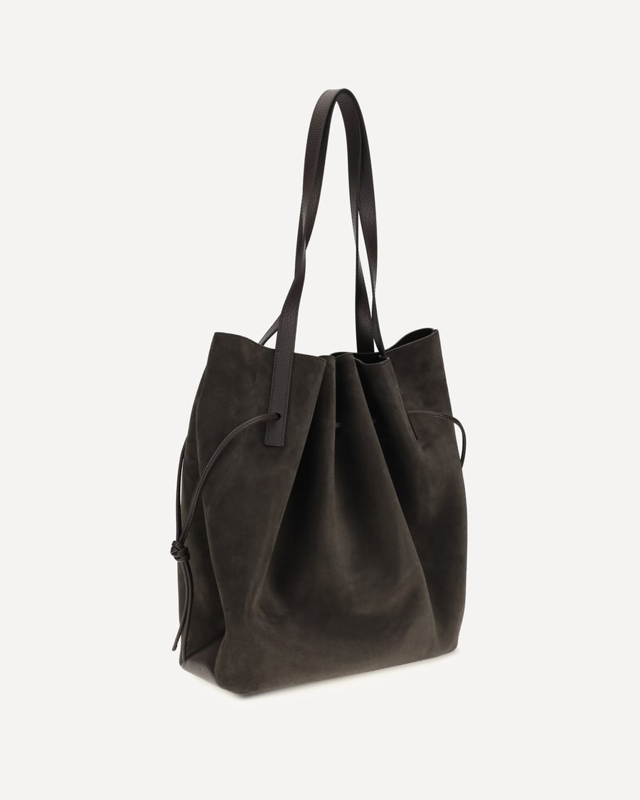 YUZEFI Scallop suede Shoulder Bag, view 2