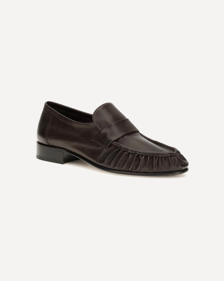 The Row Soft suede Loafers, view 4