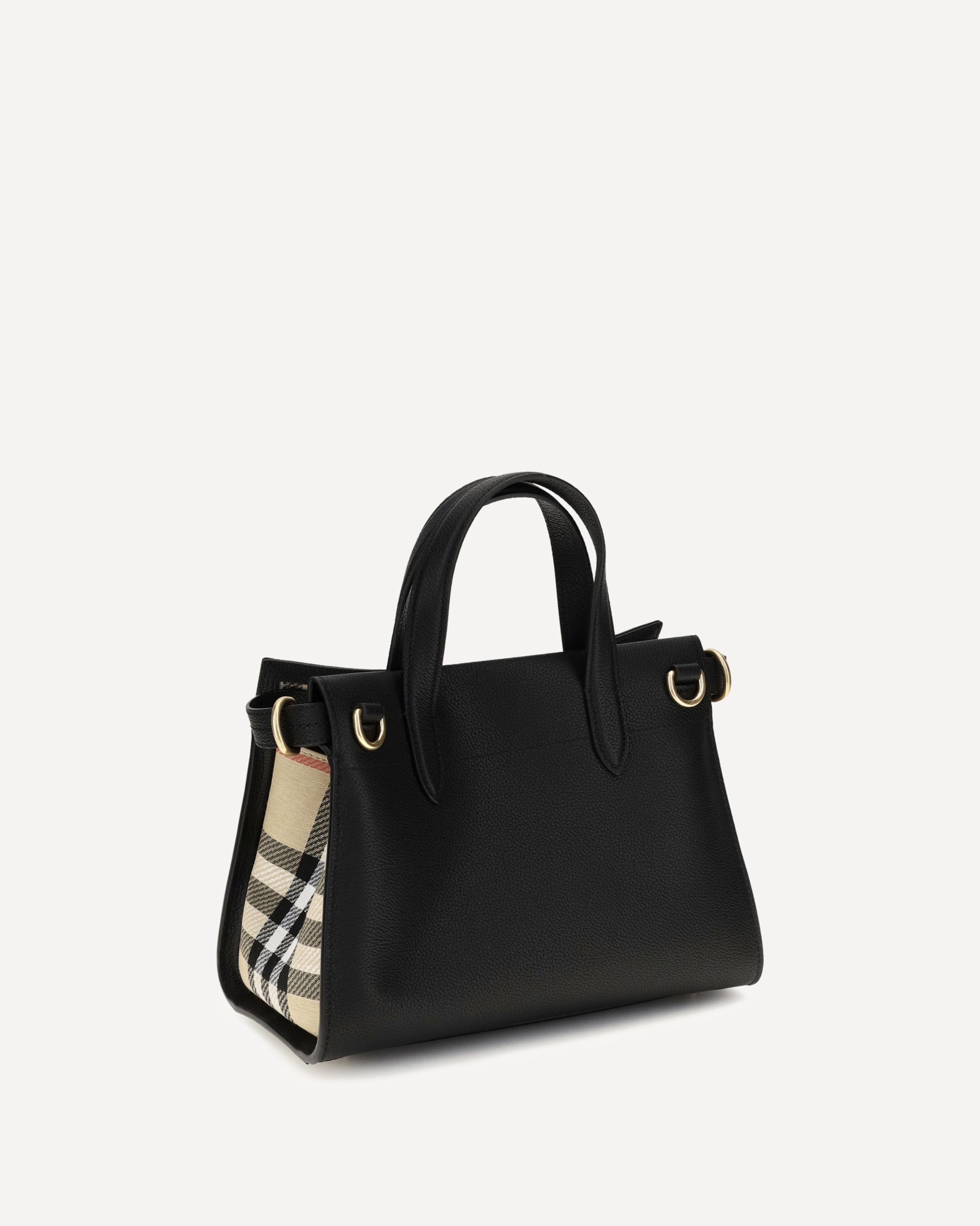 Burberry Mini Cotswolds Check Top Handle Bag, view 2