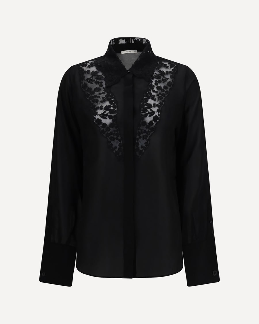 Fendi Georgette Shirt, view 3