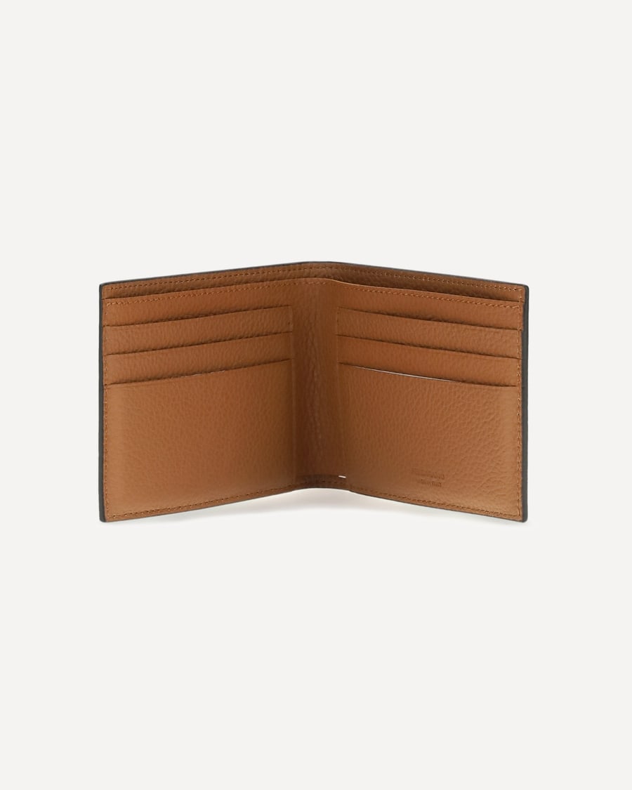 Ferragamo Leather bifold Wallet with Gancini pattern, view 5