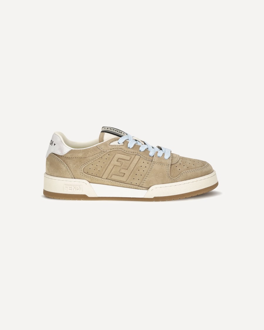 Fendi Match suede Sneakers, view 3