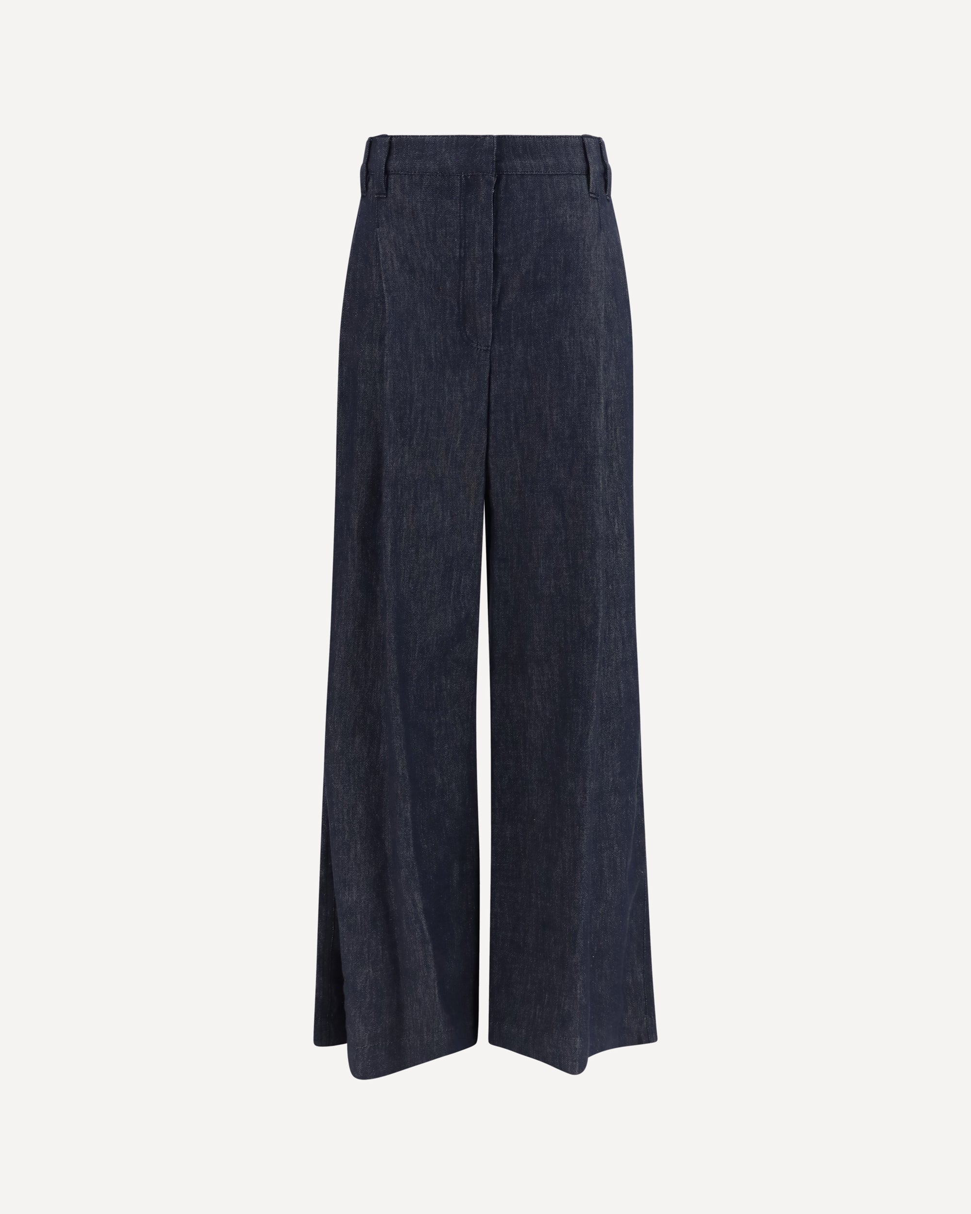 Brunello Cucinelli Denim effect twill wide Pants