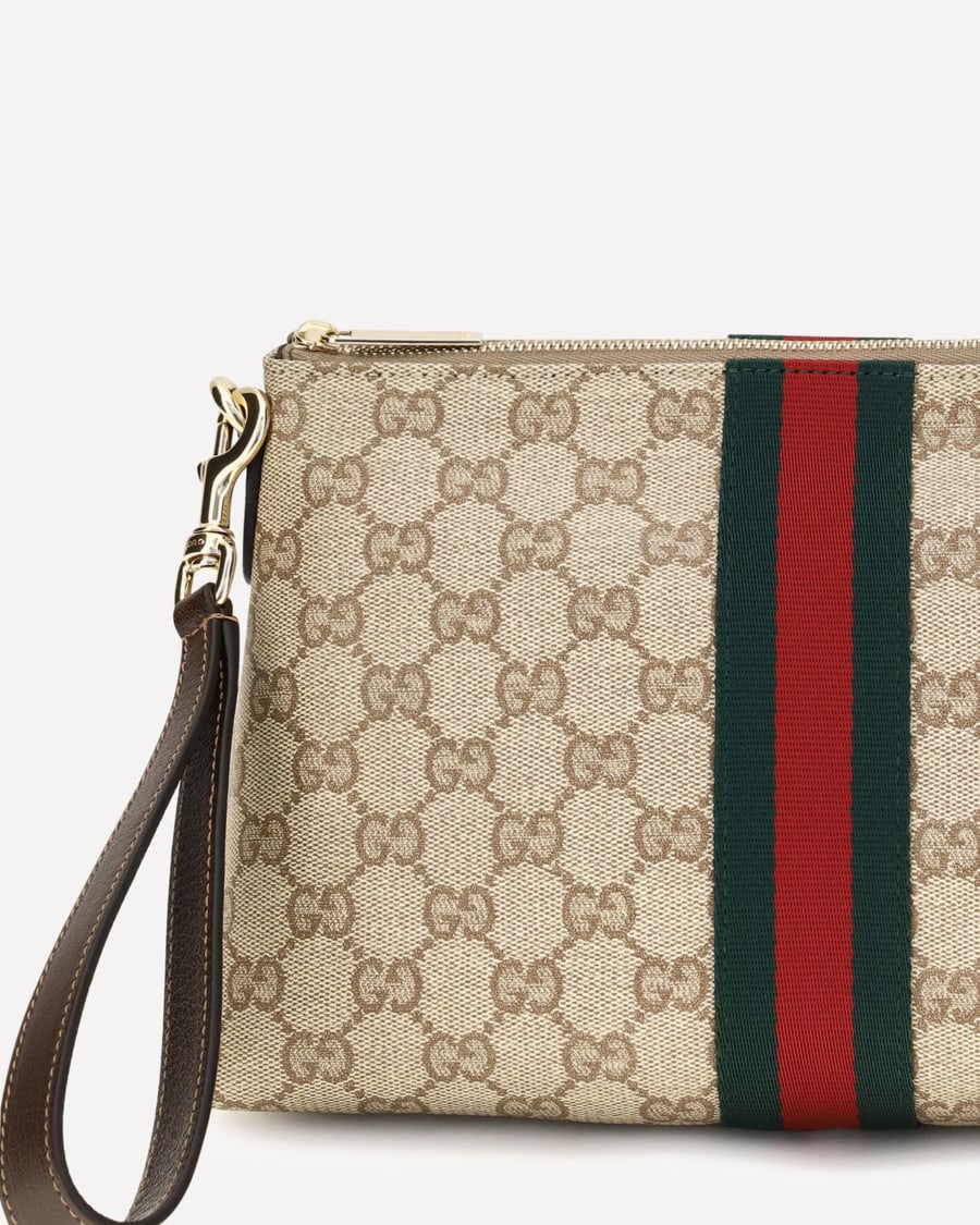 Gucci Small GG Web Pouch, view 6