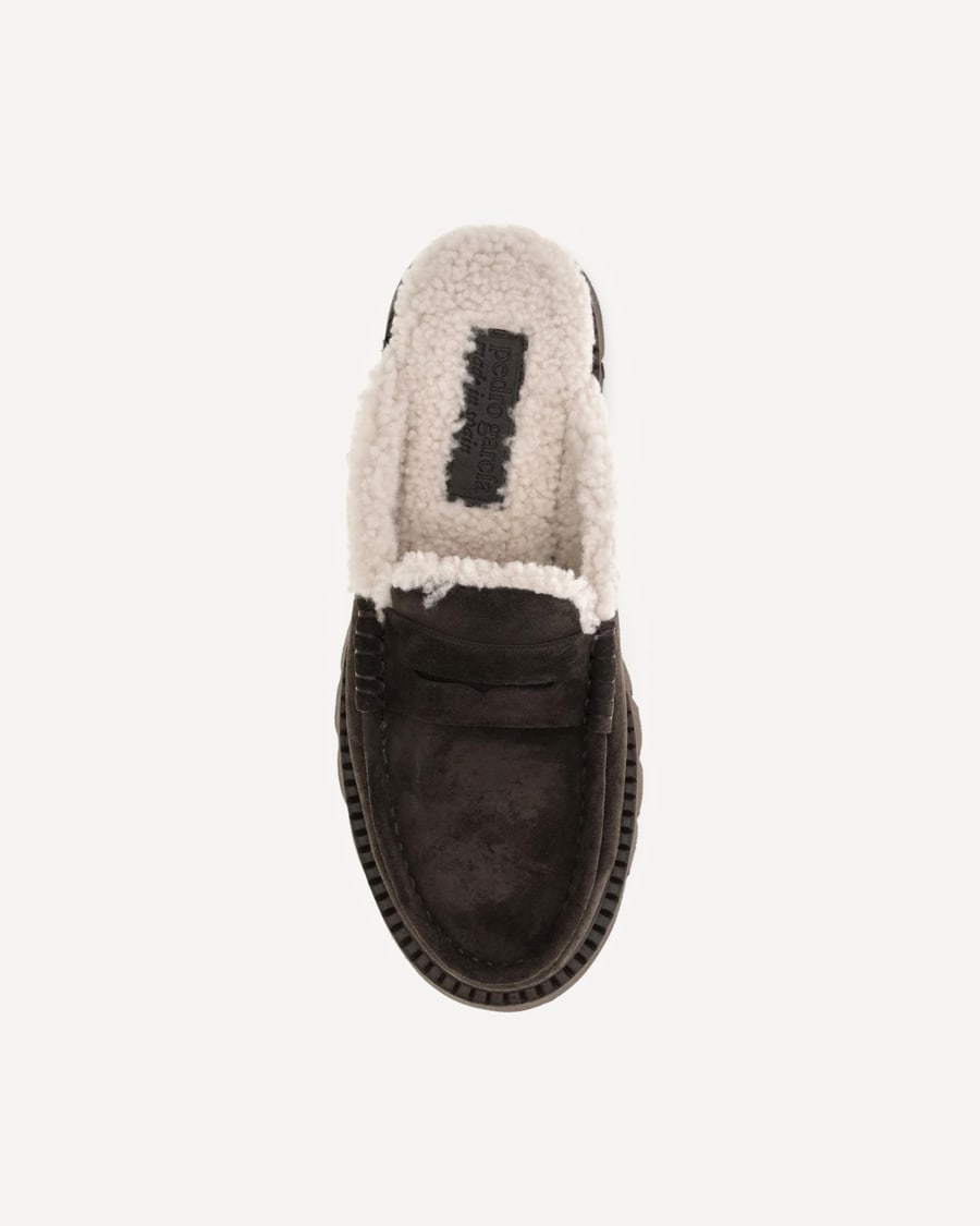 PEDRO GARCÍA Savy Shearling Mules, view 6