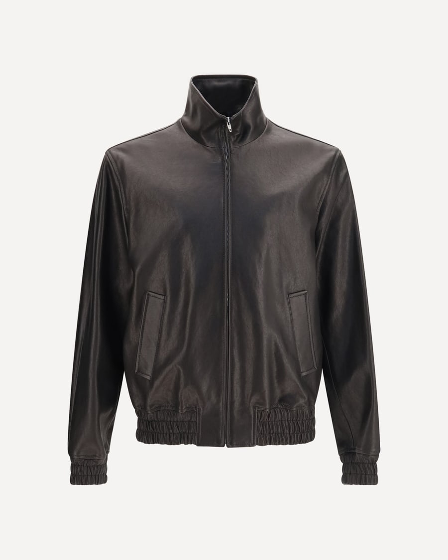 VALENTINO Leather Zip Jacket
