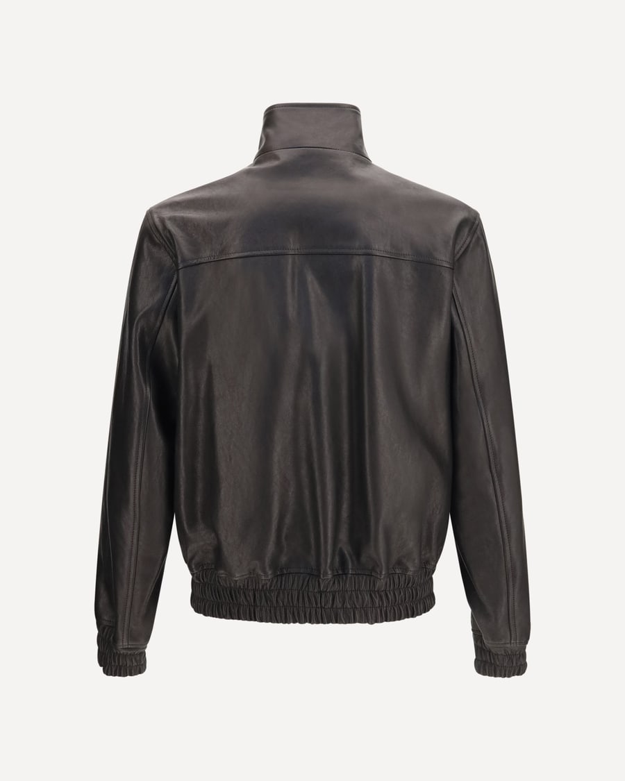 VALENTINO Leather Zip Jacket, view 2