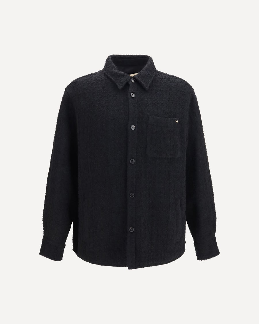 VALENTINO Textured high-neck Jacket