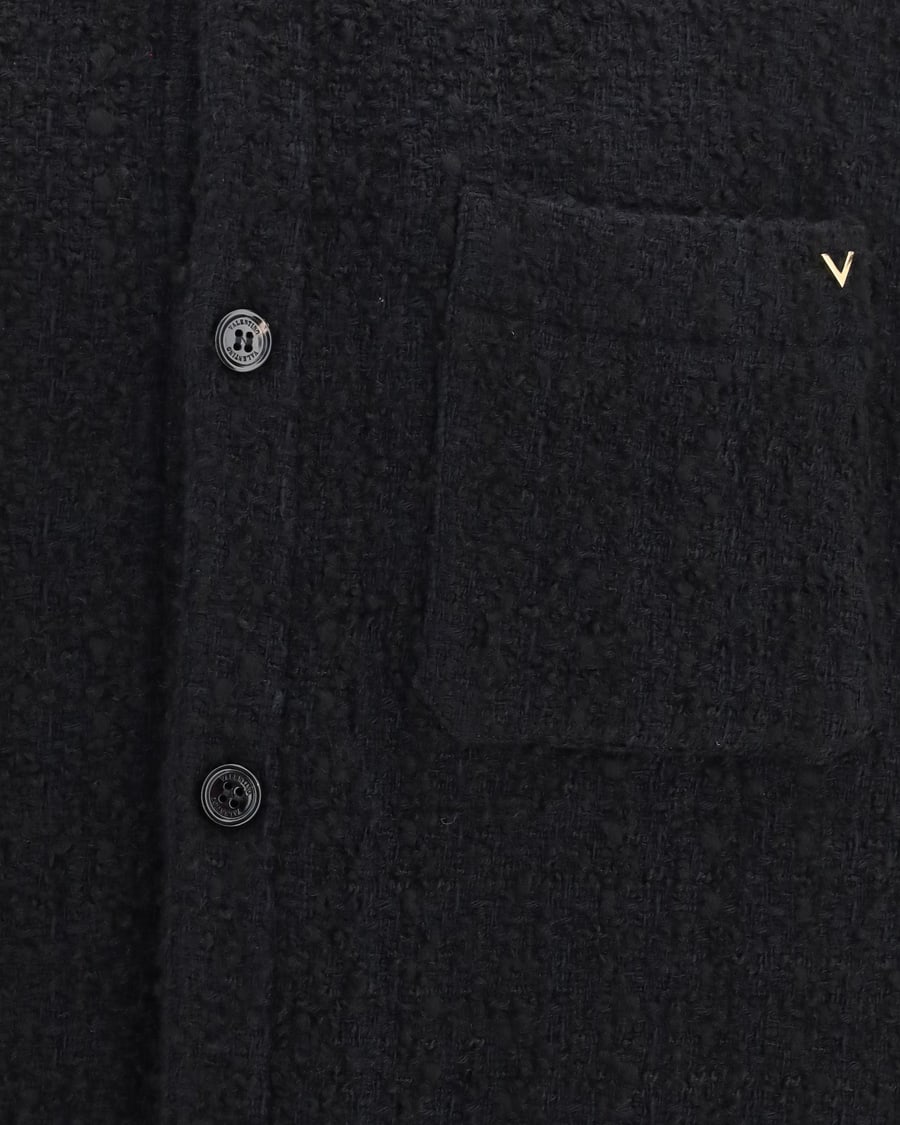 VALENTINO Textured high-neck Jacket, view 5