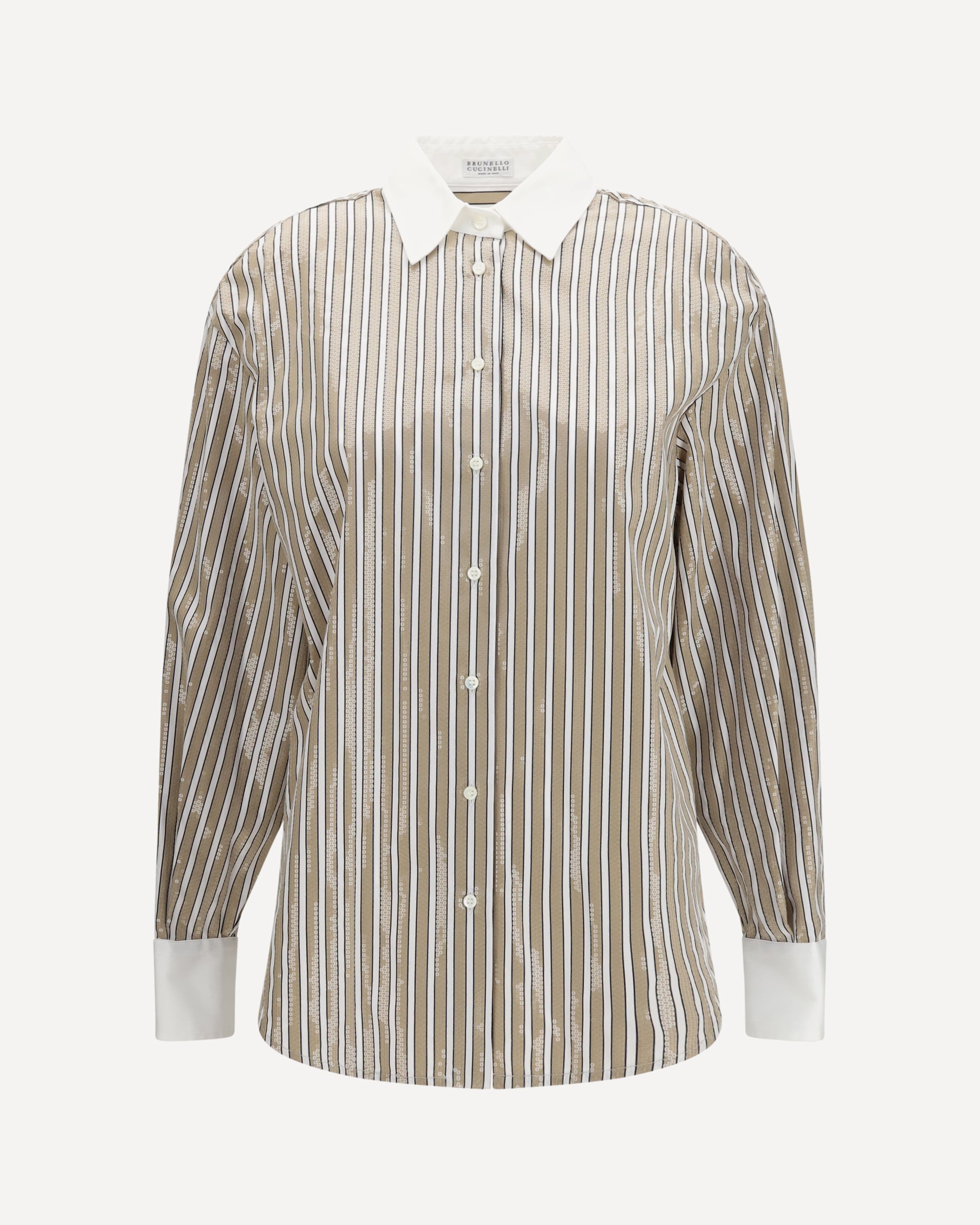 Brunello Cucinelli Dazzling Stripes cotton Shirt
