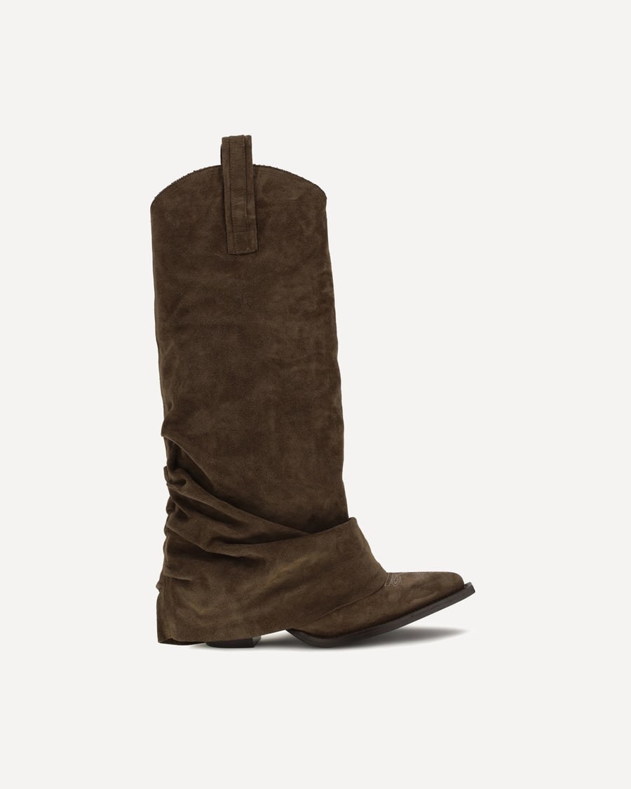 R13 Suede Cowboy Boots, view 3
